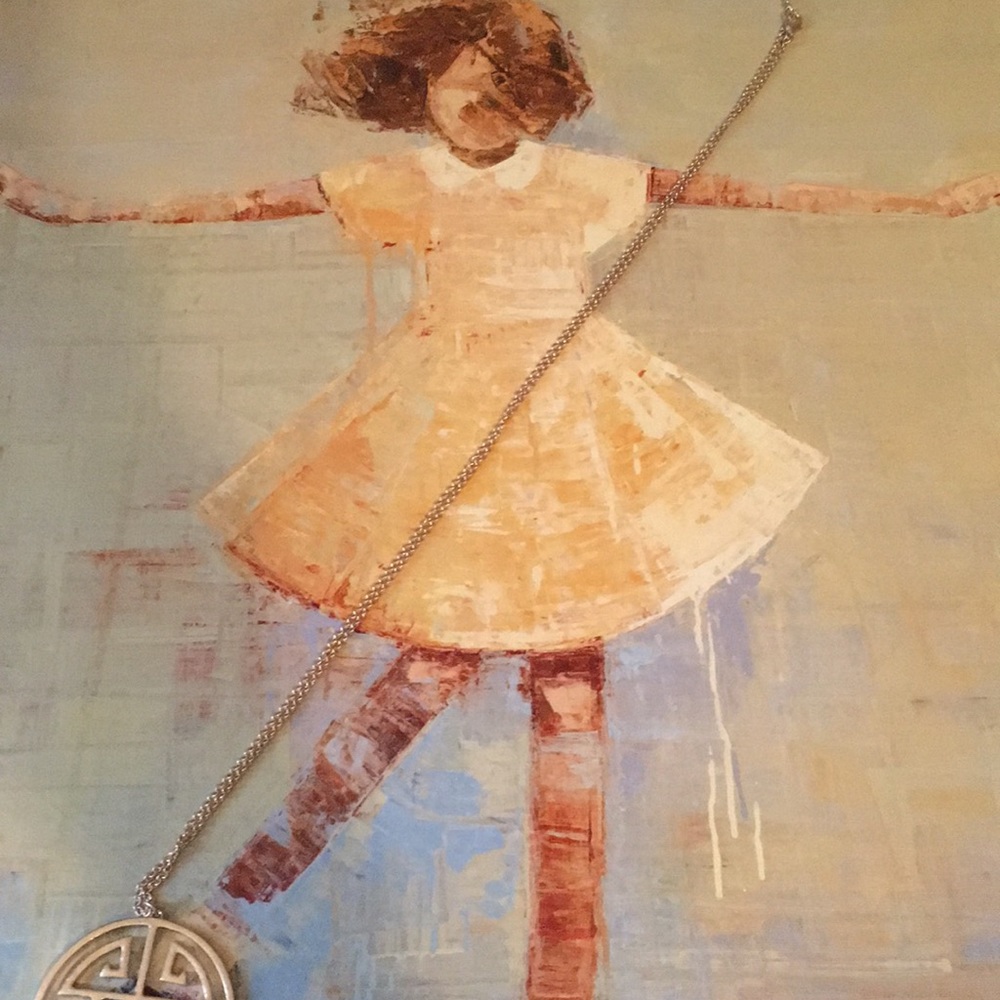 Gold Asian Double Happiness Pendant/Sweater Necklace - Picture 5 of 5